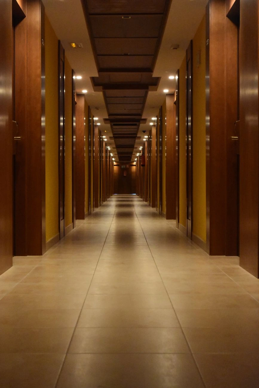 gleaming hallway